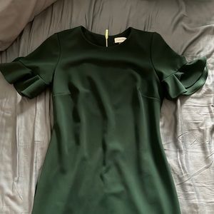 Calvin Klein Ruffled Bell Sleeve Work Dress
